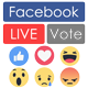 Facebook Live Reactions Vote (real-time) and Youtube, Twitch, Dailymotion - CodeCanyon Item for Sale