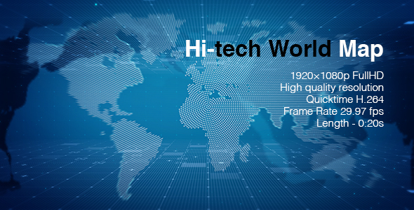 Hi-Tech World Map