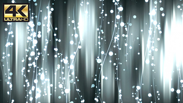 Silver Abstract Lines & Particles BG 4K alt