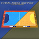 Futsal court arena low poly - 3DOcean Item for Sale