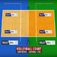 Volleyball court low detail low poly - 3DOcean Item for Sale