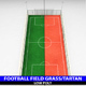 Football soccer stadium field low poly - 3DOcean Item for Sale
