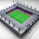 Soccer football stadium high detail - 3DOcean Item for Sale
