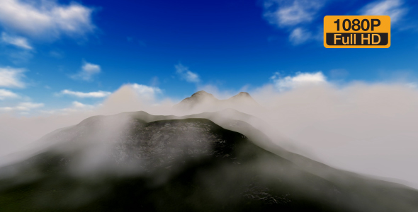 High Mountain and Time-lapse Clouds