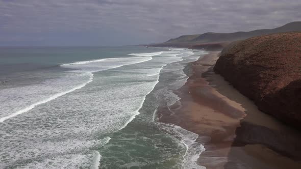 Legzira Beach in Morocco, Atlantic Coast, Africa