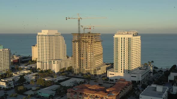 Aerial Footage Four Seasons Private Residences Fort Lauderdale Fl Under Construction 