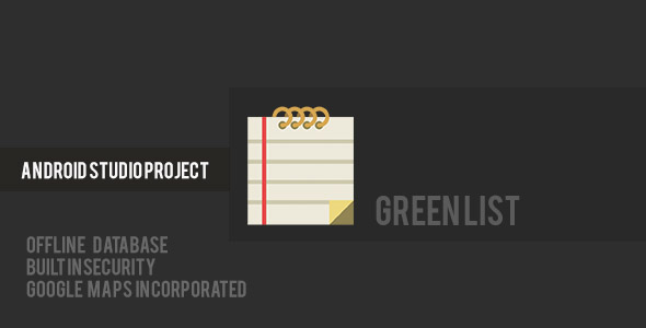 Green List - Listing Storage and Retrieval App for Android