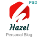 Hazel - Personal Blog PSD Template - ThemeForest Item for Sale