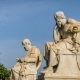 Ancient Marble Statues of the Greek Philosophers Plato and Socrates - VideoHive Item for Sale