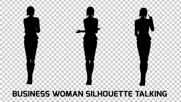 Business Woman Silhouette alt