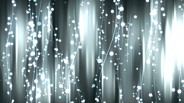 Silver Abstract Lines&Particles BG