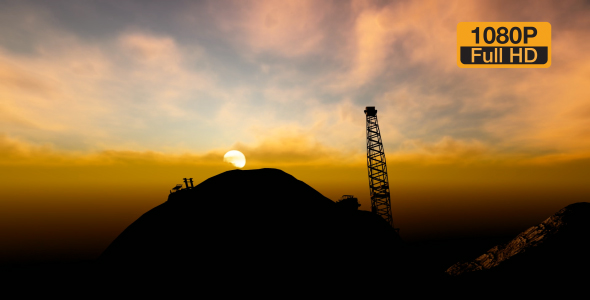 Crane on mountain alt