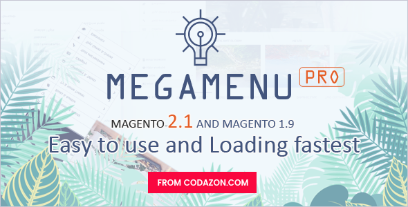 Codazon MEGA MENU Pro - Drag &amp; Drop - dla Magento 1 i Magento 2.x - Wszystko w jednym