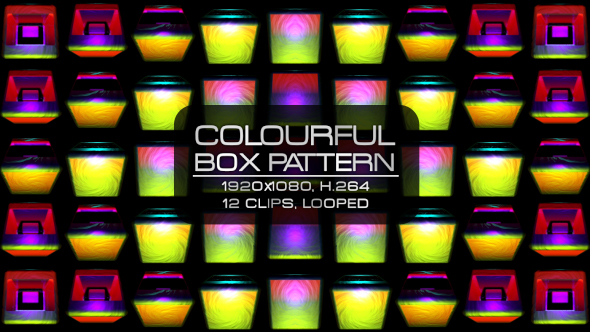 Colourful Box Pattern VJ Kit