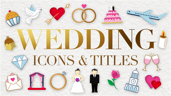 Wedding Motion Icons & Titles alt