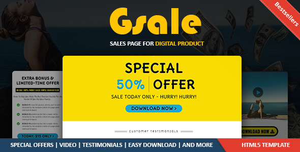 Affiliate Sales Page HTML Template