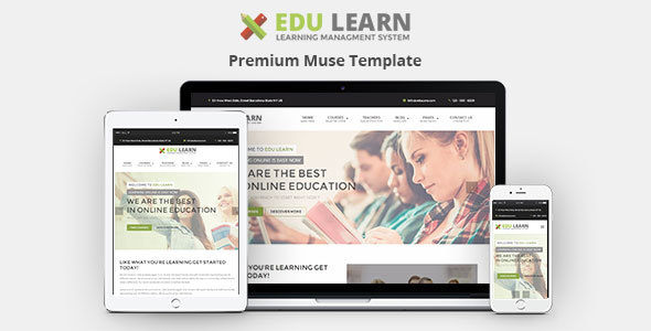 EduLearn - szablon Muse, Edukacja, szkoła i kursy