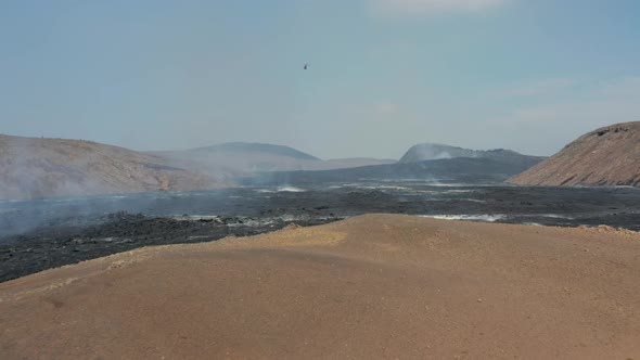 Panoramic View of Large Lave Field