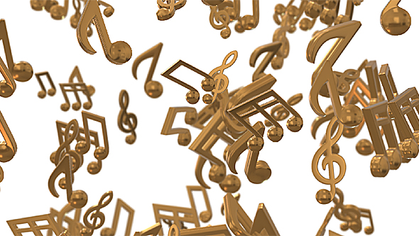 Music Notes Loop Background #1