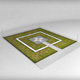 Helipad square ground - 3DOcean Item for Sale