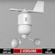 Weather meteo station anenometer low poly - 3DOcean Item for Sale