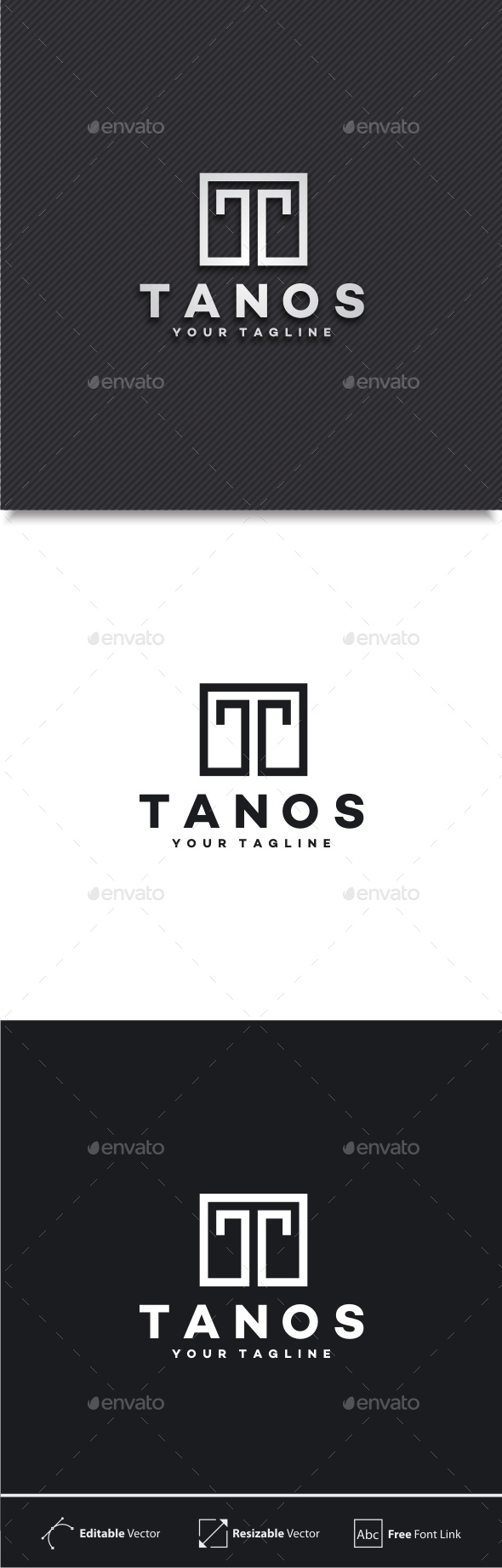 Tanos - Letter T Logo