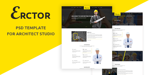 Erctor – Architect PSD Template – 0 Sold!