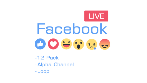 Facebook Like Reactions 12 Pack