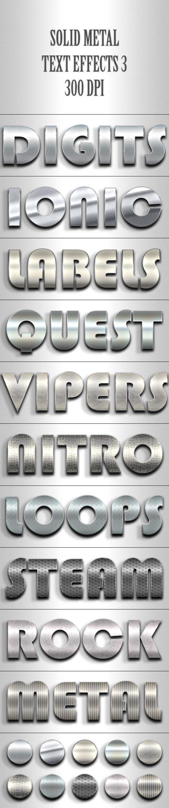 Solid Metal Text Effects 3