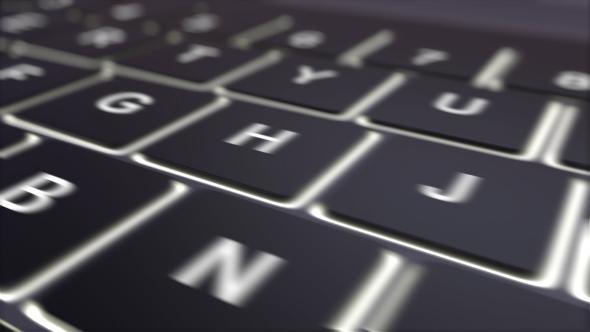 Black Computer Keyboard and Luminous Add To Cart Key