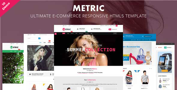 Metric- Ultimate E-Commerce Responsive HTML5 Template