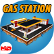 Gas Station (Market, Car Wash) - 3DOcean Item for Sale