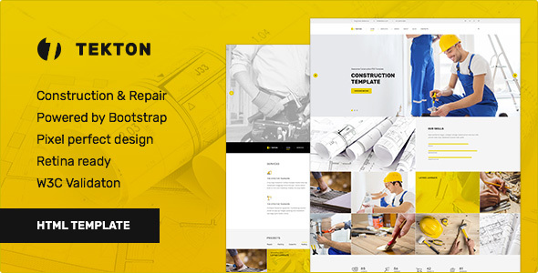 Tekton - Construction & Repair / Business Responsive HTML Template