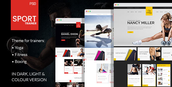 Sport Trainer - PSD Template