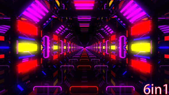 VJ Neon Colorful Lights Tunnels alt