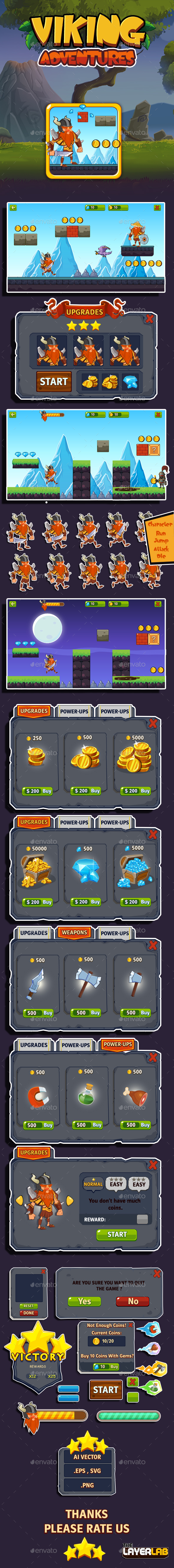 Viking Adventure Game GUI