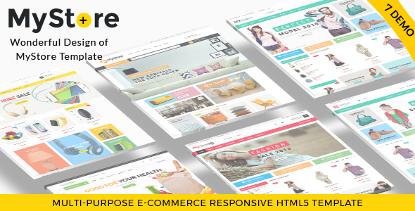MyStore- Ultimate E-Commerce Responsive HTML Template & Theme