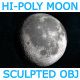 The Moon - High Poly Sculpted Model - 3DOcean Item for Sale