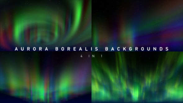 Aurora Borealis Backgrounds 4 in 1