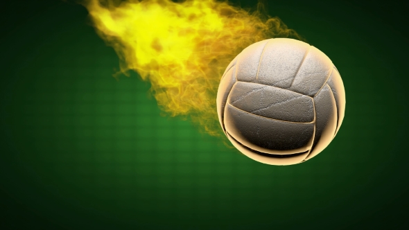 Burning Volleyball Ball alt