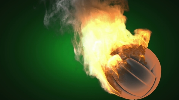 Burning Volleyball Ball alt
