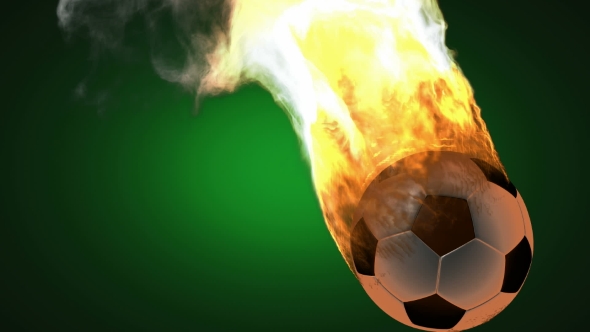 Burning Soccer Ball