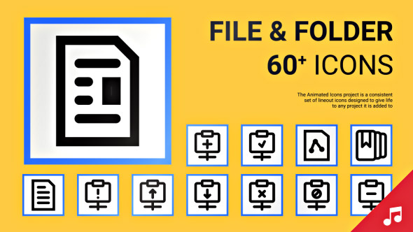 File & Folder - Animated Icons and Elements