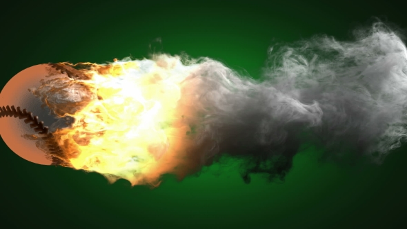 Burning Baseball Ball alt