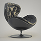 Armchair Giovannetti Jetsons Black - 3DOcean Item for Sale