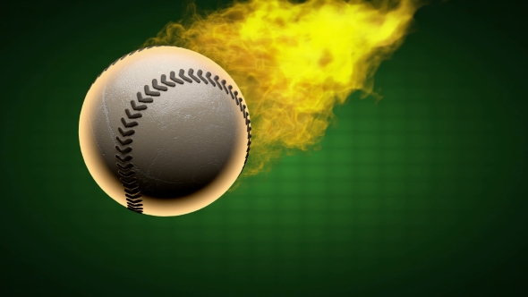Burning Baseball Ball alt