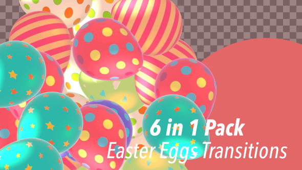 Colorful Easter Eggs Transitions