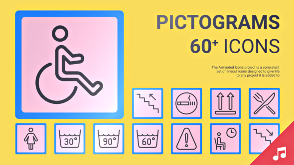 Pictograms Animated Icons and Elements