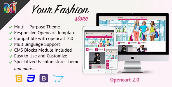 Fashion Store Responsive - OpenCart Template