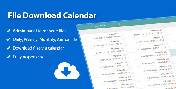 File Download Calendar